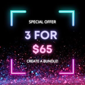 3 for $65! bundle any items under $100!.